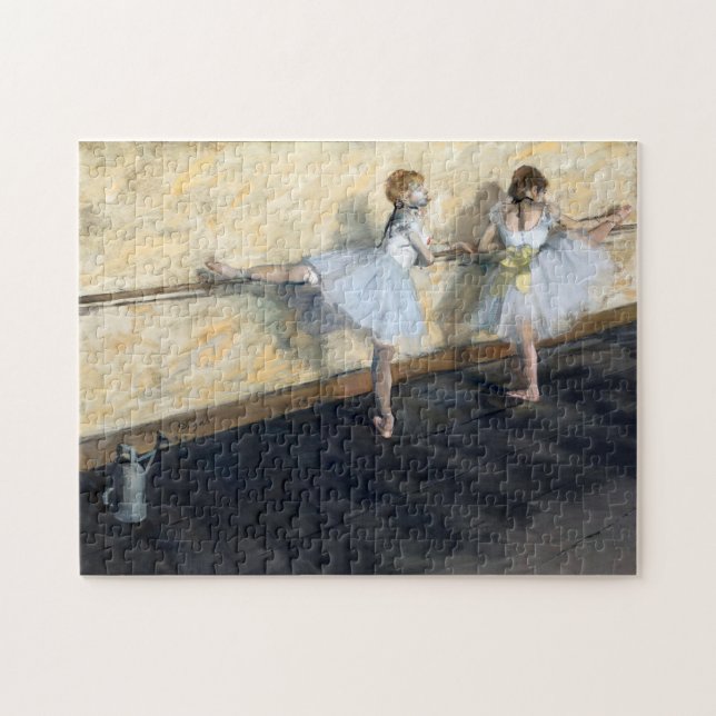 Dansar som är verksamma vid barren, Edgar Degas Pussel (Horisontell)