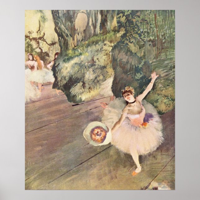 Dansar som tar en bög - Edgar Degas - 1878 Poster (Framsidan)