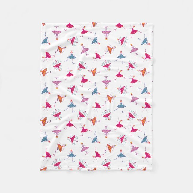 Dansar tjejer fleecefilt (Framsidan)