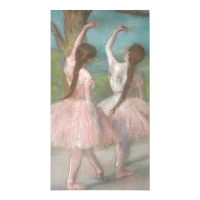 Dansar vid Rosa Edgar Degas Fototryck (Framsidan)