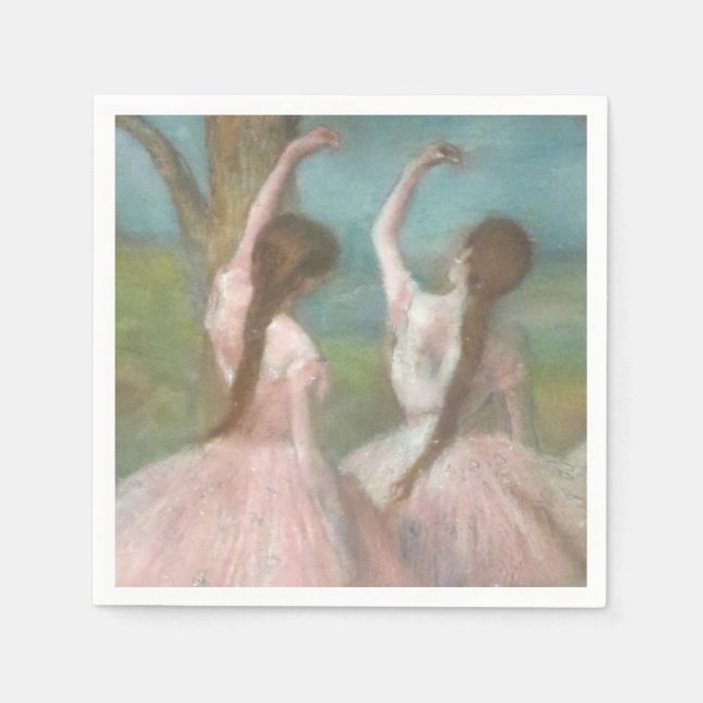 Dansar vid Rosa Edgar Degas Pappersservett (Framsidan)