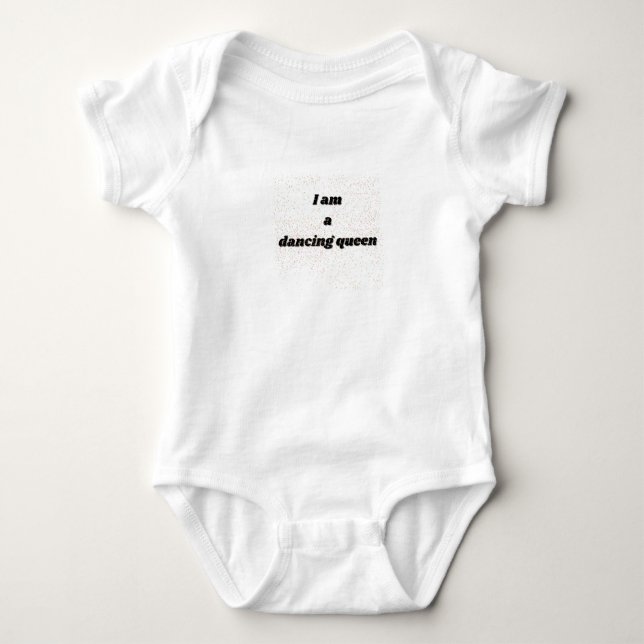 Dansardrottning baby växer t shirt (Framsida)