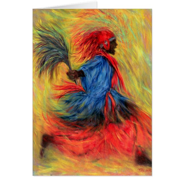 Dansare 1998 hälsningskort (Framsidan)