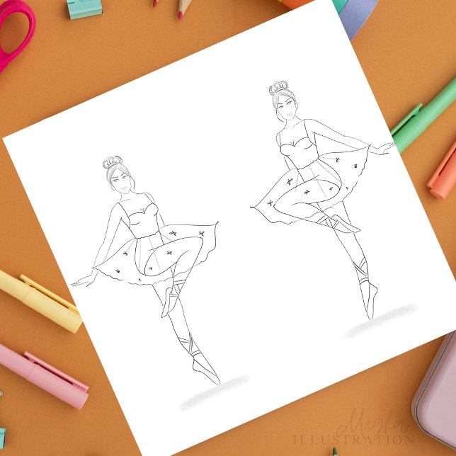 dansare, avslappnande färgsida (Skapare uppladdad)