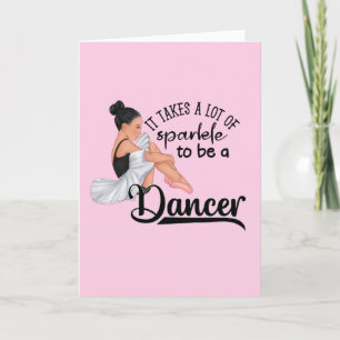 Dansare Glitter Grattis Kort