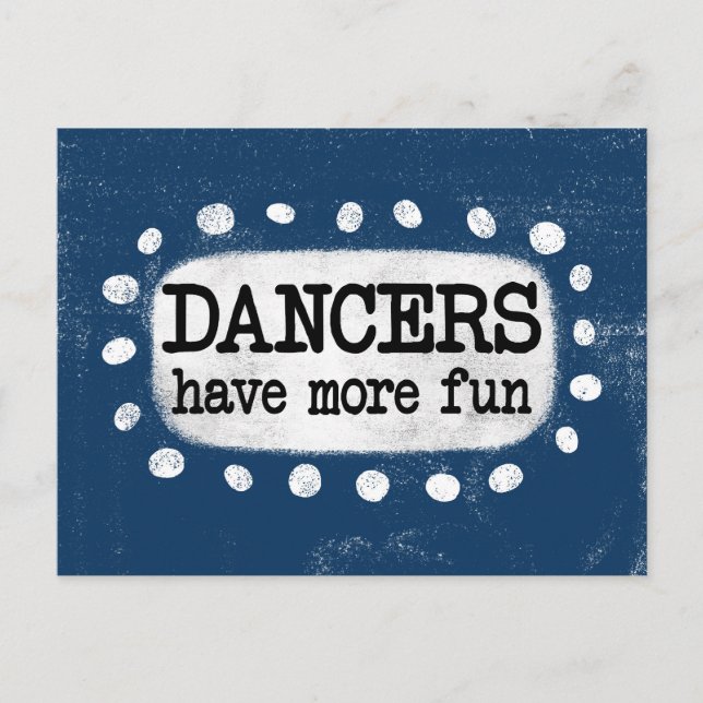 Dansare Har Mer Kul Postkort Vykort (Framsida)