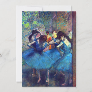 Dansare i blått av Edgar Degas, Vintage balettkons Inbjudningar