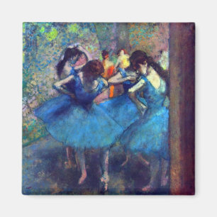 Dansare i blått av Edgar Degas, Vintage balettkons Magnet