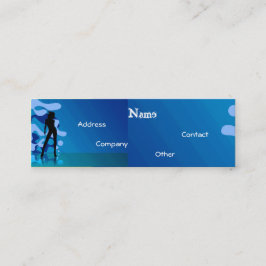 Dansare i blåttlilor mini visitkort