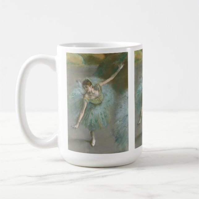 Dansare i grön Edgar Degas Kaffemugg (Vänster)
