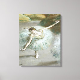 Dansare i grönt av Edgar Degas Canvastryck