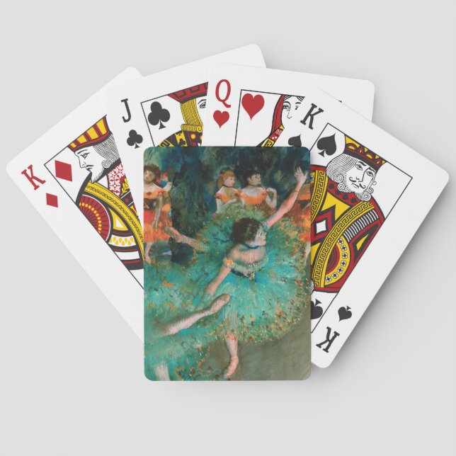 Dansare i grönt av Edgar Degas Casinokort (Baksidan)