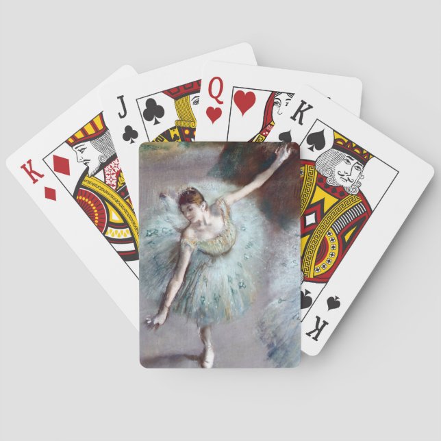 dansare i Grönt av Edgar Degas Casinokort (Baksidan)