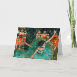 Dansare i grönt av Edgar Degas Kort