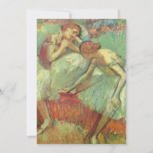 Dansare i grönt av Edgar Degas, Vintage Ballet Inbjudningar