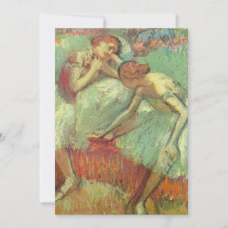 Dansare i grönt av Edgar Degas, Vintage Ballet Inbjudningar