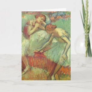 Dansare i grönt av Edgar Degas, Vintage Ballet Kort