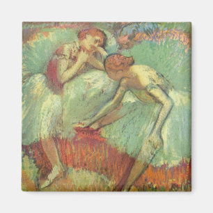 Dansare i grönt av Edgar Degas, Vintage Ballet Magnet