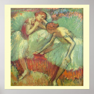 Dansare i grönt av Edgar Degas, Vintage Ballet Poster