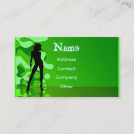 Dansare i grönt visitkort