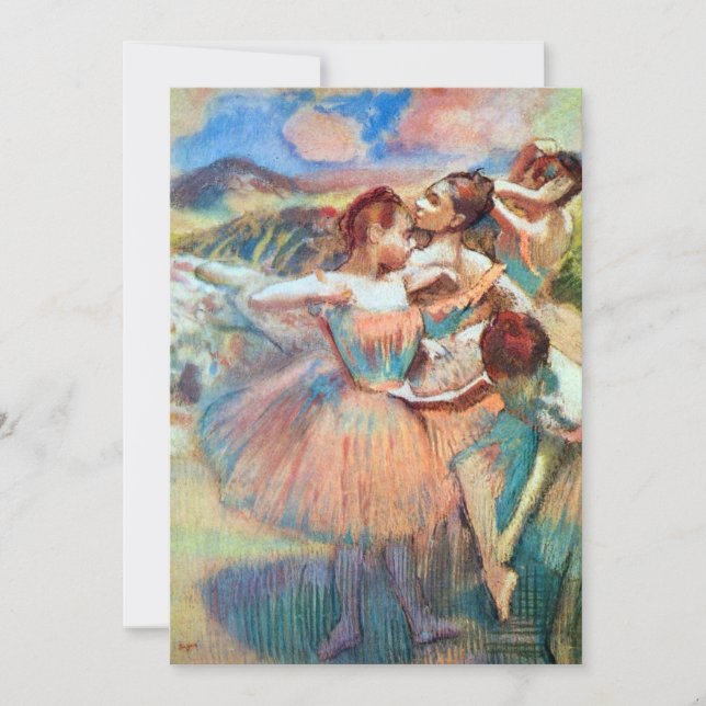 Dansare i landskap av Edgar Degas Inbjudningar (Framsida)