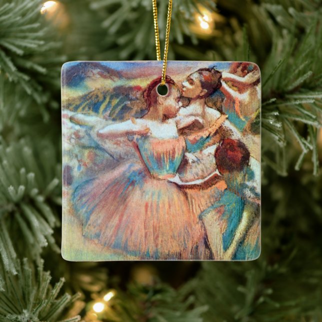 Dansare i landskap av Edgar Degas Julgransprydnad Keramik (Träd)