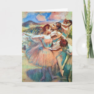 Dansare i landskap av Edgar Degas Kort
