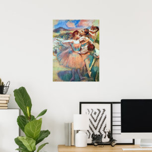 Dansare i landskap av Edgar Degas Poster