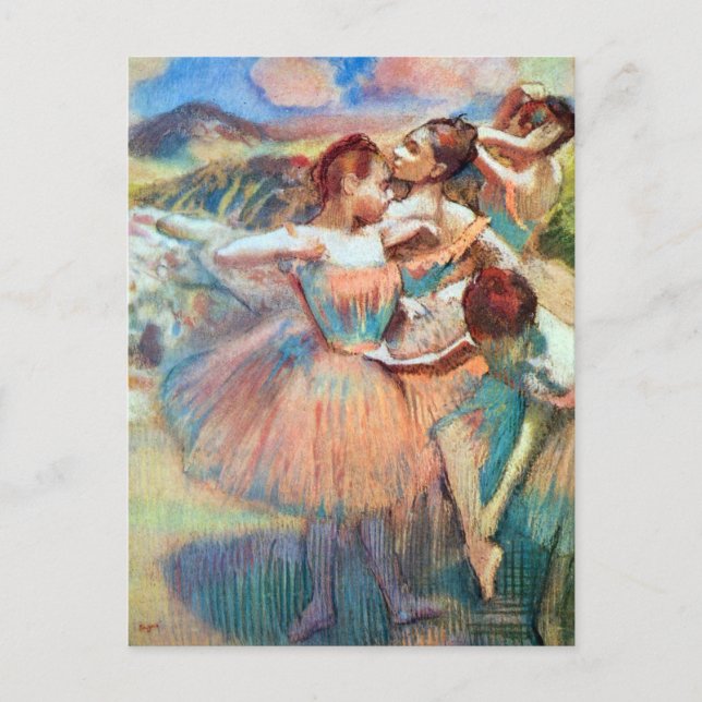 Dansare i landskap av Edgar Degas Vykort (Framsida)