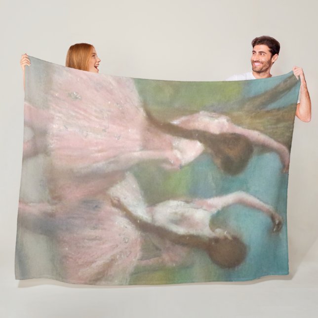 Dansare i rosa Edgar Degas Fleecefilt (På plats)