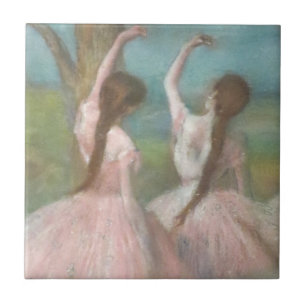 Dansare i rosa Edgar Degas Kakelplatta