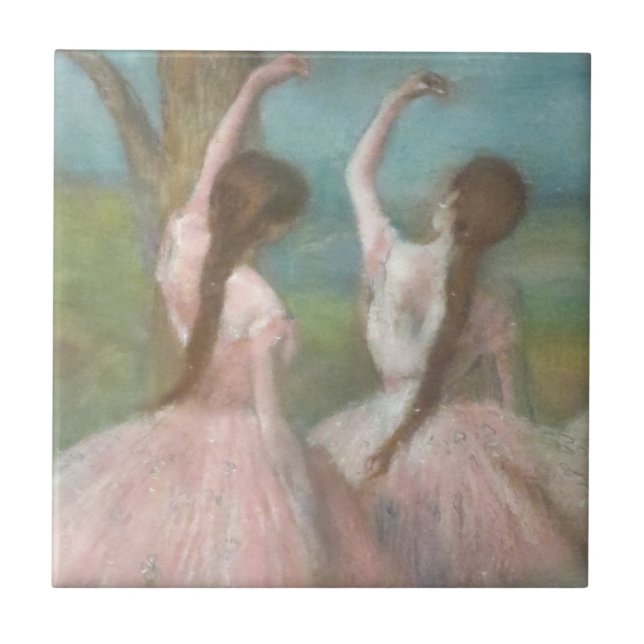 Dansare i rosa Edgar Degas Kakelplatta (Framsidan)