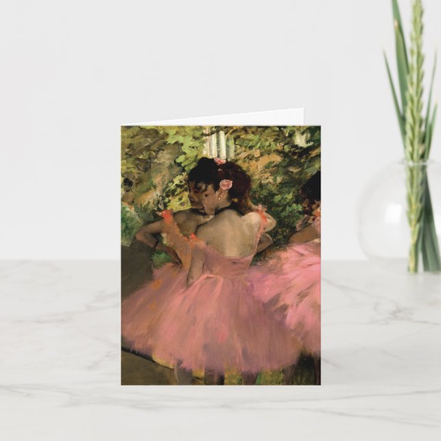 Dansare i rosa kort (Framsida)