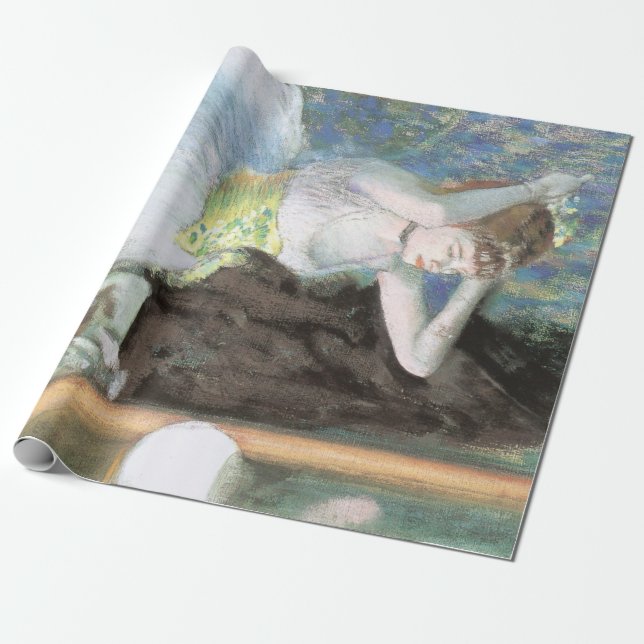 Dansare i sin omklädningsrum av Edgar Degas Presentpapper (Utrullad)