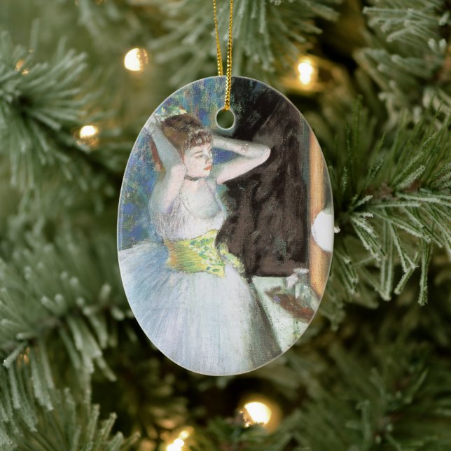 Dansare i sin påklädningsrum av Edgar Degas Julgransprydnad Keramik (Träd)
