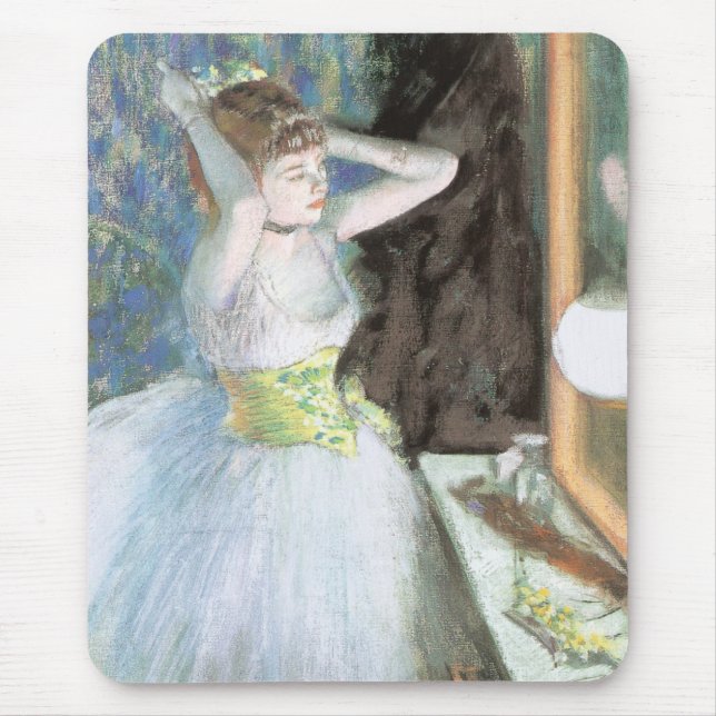 Dansare i sin påklädningsrum av Edgar Degas Musmatta (Framsidan)