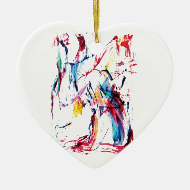 Dansare Julgransprydnad Keramik (Framsidan)