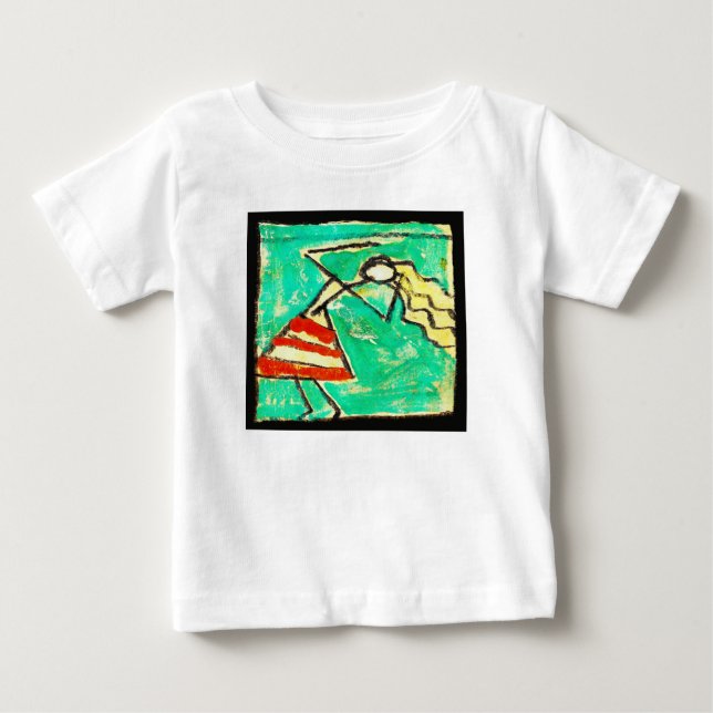 Dansare med blå kjol målning av Egon Schiele T Shirt (Framsida)