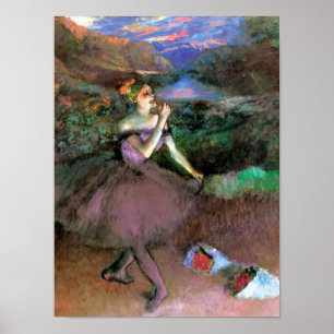 dansare med Bouquets by Degas Poster