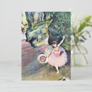 Dansare med en bukett blommor av Edgar Degas