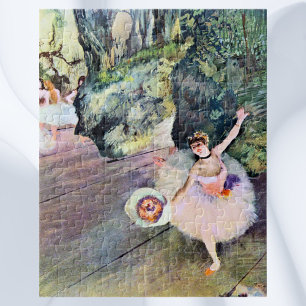 Dansare med en bukett blommor av Edgar Degas Pussel