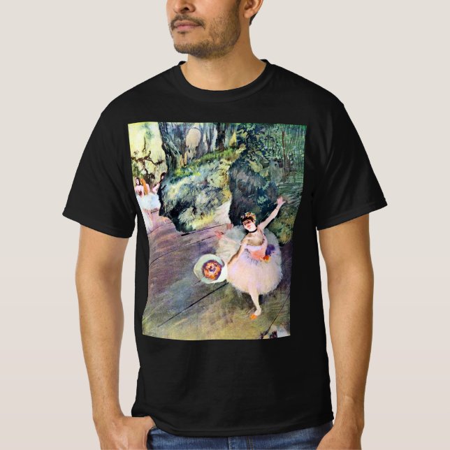 Dansare med en bukett blommor av Edgar Degas T Shirt (Framsida)