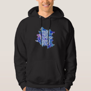 dansare som går från första steg till danssteg hoodie