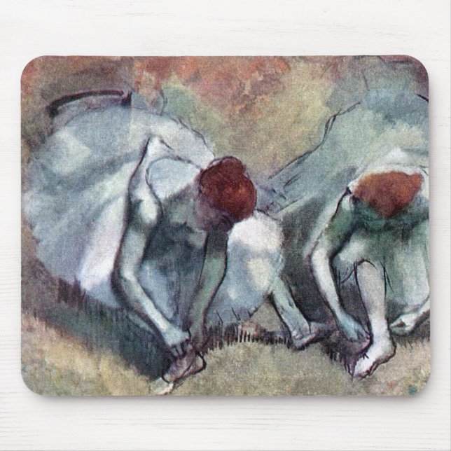 dansare som jagar deras skor, Edgar Degas Musmatta (Framsidan)