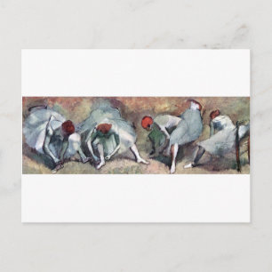 dansare som jagar deras skor, Edgar Degas Vykort
