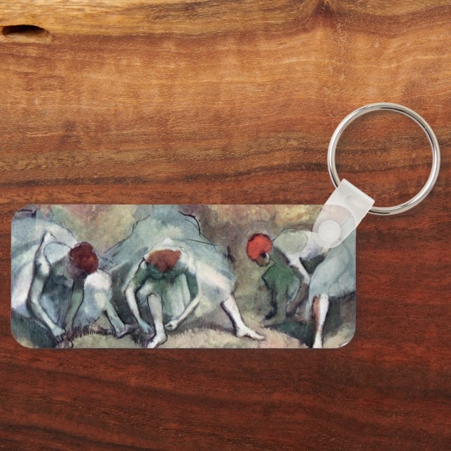 Dansare som knyter sina skor av Edgar Degas Nyckelring (Framsida)
