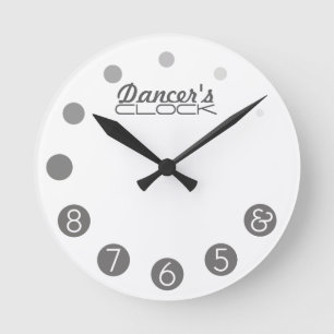 Dansare tar tid på för Dancer's. Rund Klocka