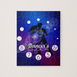 Dansare tar tid på med numrerar för Dancer's. Pussel