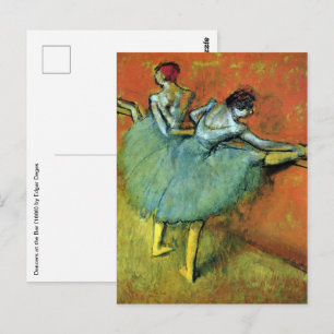 Dansare vid barraden av Edgar Degas, Vintage Balle Vykort