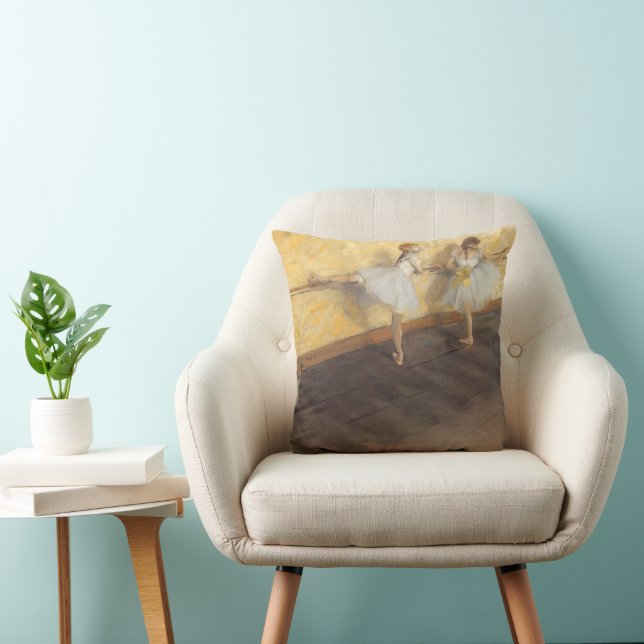 Dansare vid barraden av Edgar Degas, Vintagebalett Kudde (Stol)